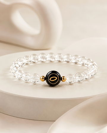 clear quartz NFC crystal bracelet, Clear Halo by Void Halo